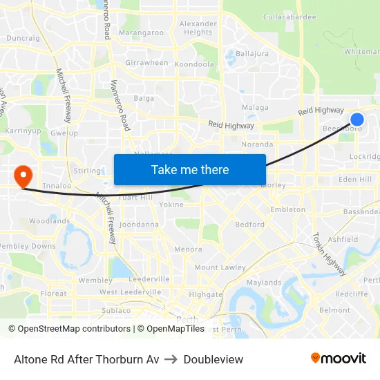 Altone Rd After Thorburn Av to Doubleview map