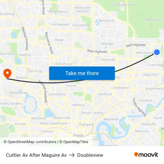 Cuttler Av After Maguire Av to Doubleview map
