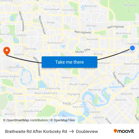 Brathwaite Rd After Korbosky Rd to Doubleview map