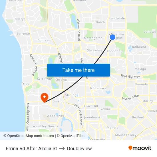 Errina Rd After Azelia St to Doubleview map