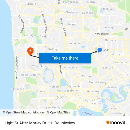 Light St After Morley Dr to Doubleview map
