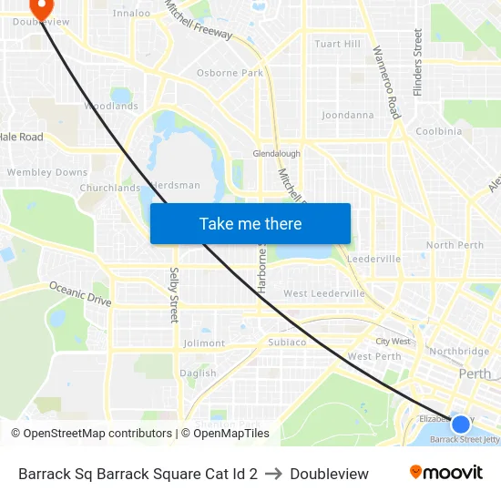 Barrack Sq Barrack Square Cat Id 2 to Doubleview map