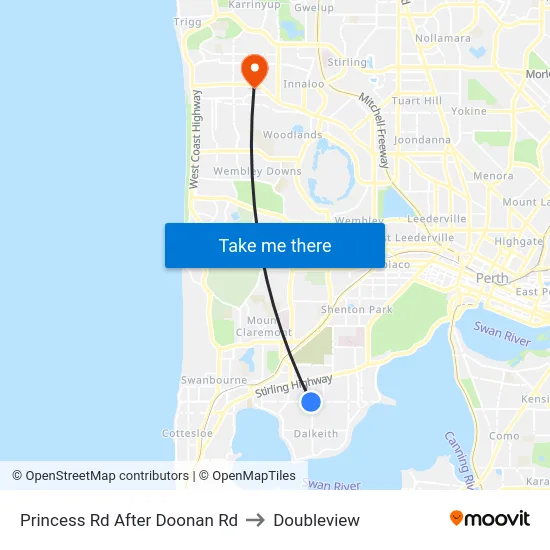 Princess Rd After Doonan Rd to Doubleview map
