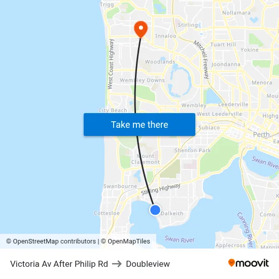 Victoria Av After Philip Rd to Doubleview map