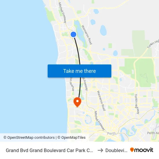 Grand Bvd Grand Boulevard Car Park Cat Id 27 to Doubleview map