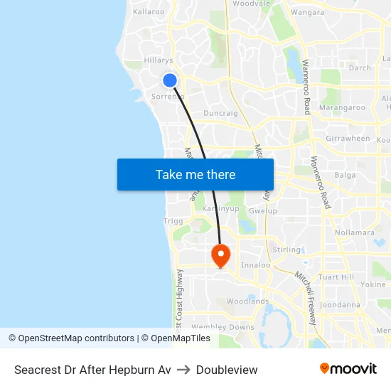 Seacrest Dr After Hepburn Av to Doubleview map