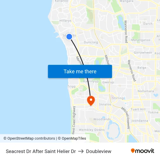 Seacrest Dr After Saint Helier Dr to Doubleview map