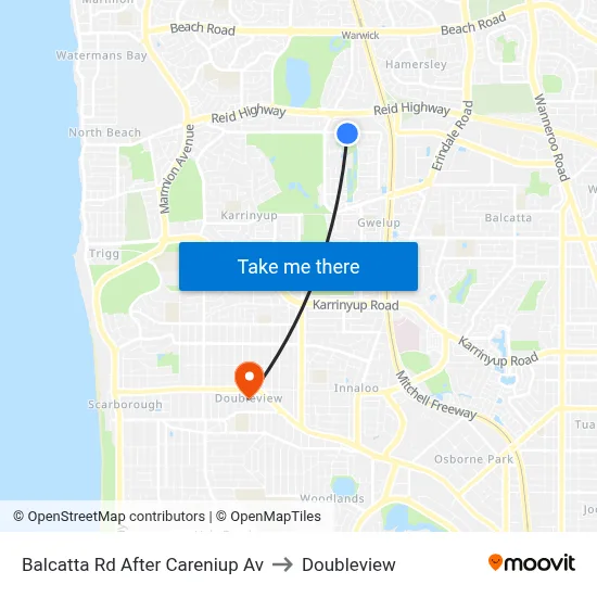Balcatta Rd After Careniup Av to Doubleview map