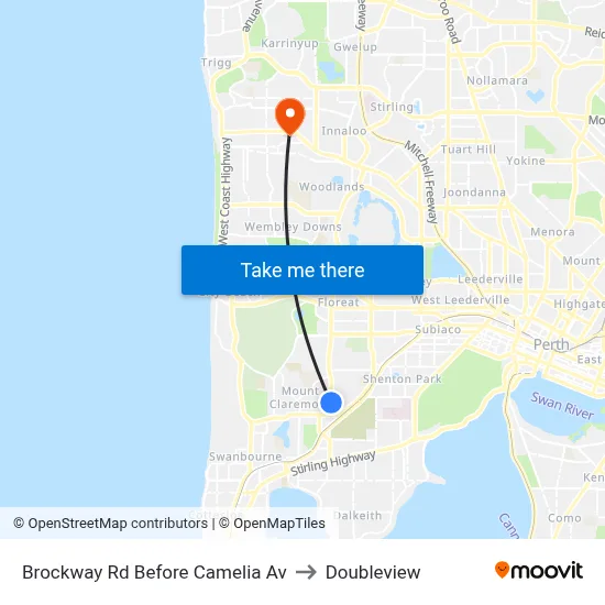 Brockway Rd Before Camelia Av to Doubleview map