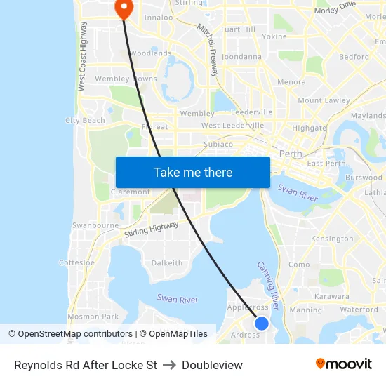 Reynolds Rd After Locke St to Doubleview map