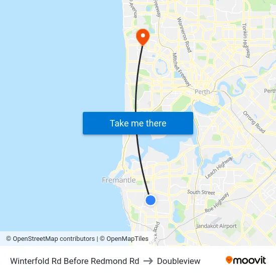 Winterfold Rd Before Redmond Rd to Doubleview map