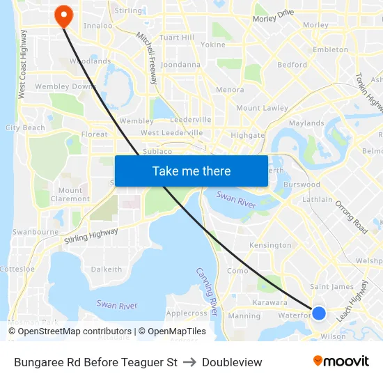 Bungaree Rd Before Teaguer St to Doubleview map