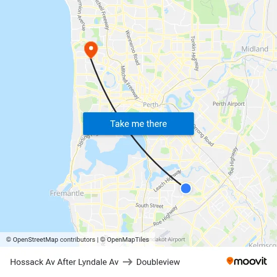 Hossack Av After Lyndale Av to Doubleview map