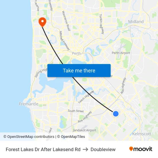 Forest Lakes Dr After Lakesend Rd to Doubleview map