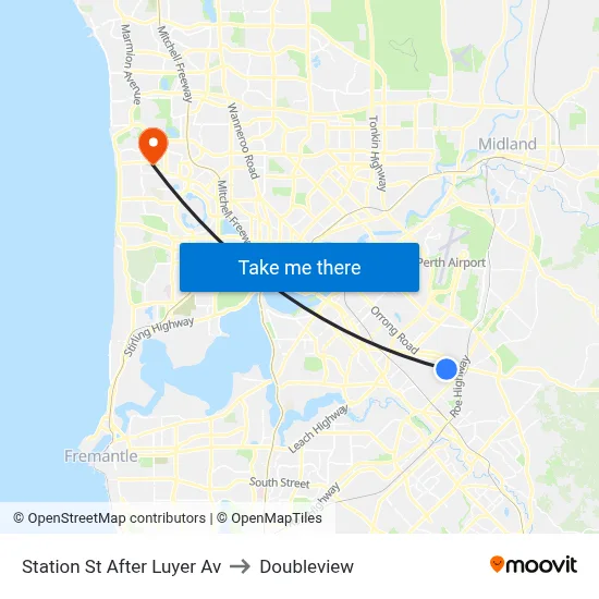 Station St After Luyer Av to Doubleview map