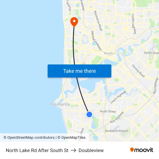 North Lake Rd After South St to Doubleview map