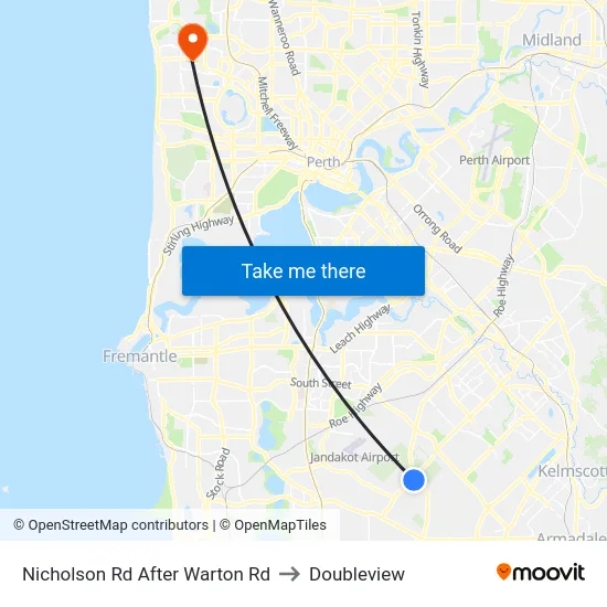 Nicholson Rd After Warton Rd to Doubleview map