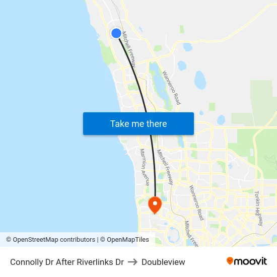 Connolly Dr After Riverlinks Dr to Doubleview map