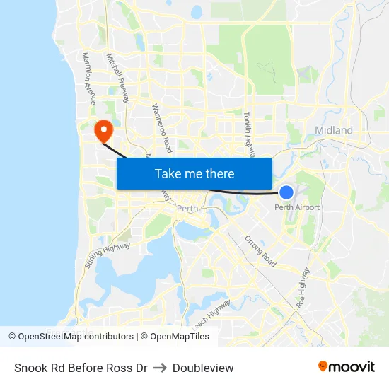 Snook Rd Before Ross Dr to Doubleview map