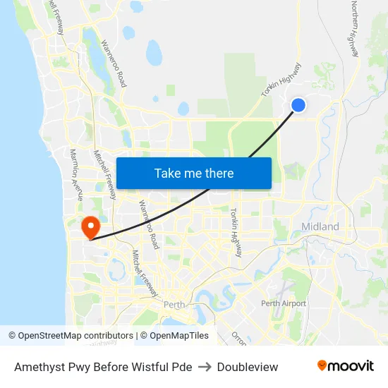Amethyst Pwy Before Wistful Pde to Doubleview map