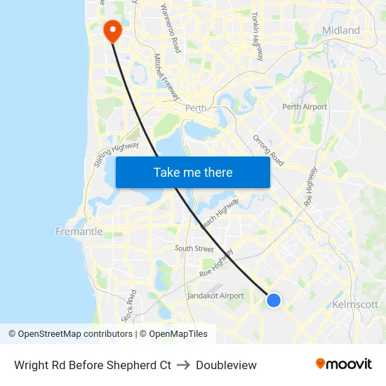 Wright Rd Before Shepherd Ct to Doubleview map