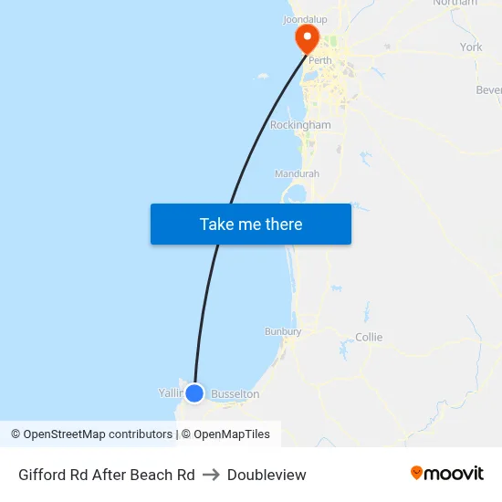 Gifford Rd After Beach Rd to Doubleview map