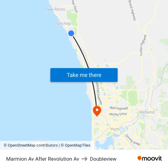 Marmion Av After Revolution Av to Doubleview map