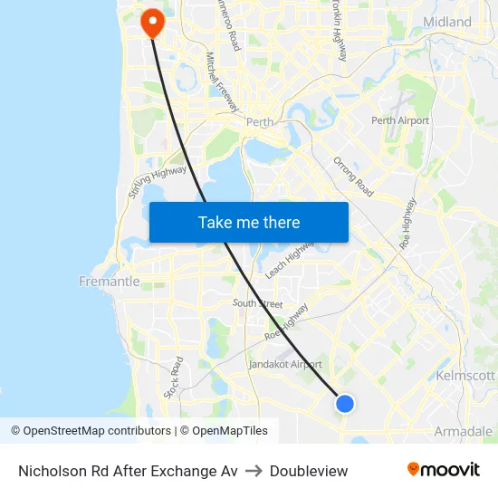 Nicholson Rd After Exchange Av to Doubleview map