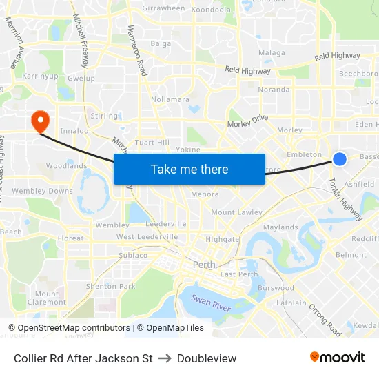 Collier Rd After Jackson St to Doubleview map