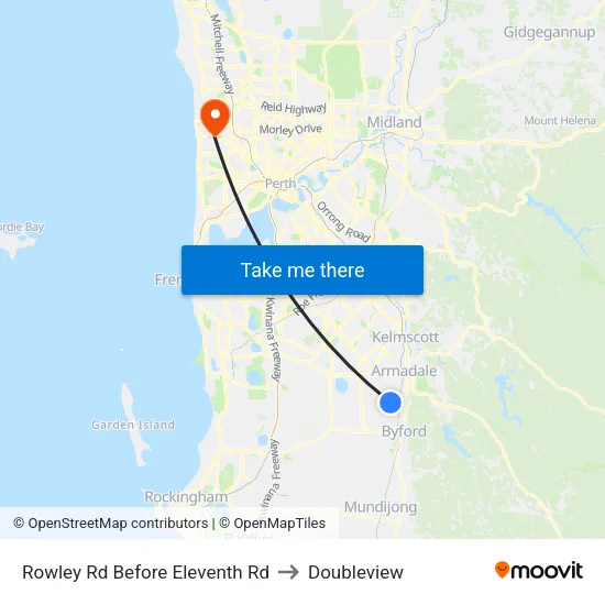 Rowley Rd Before Eleventh Rd to Doubleview map