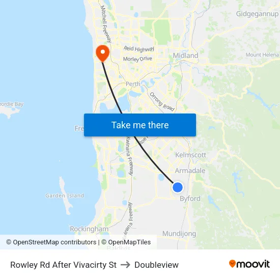 Rowley Rd After Vivacirty St to Doubleview map