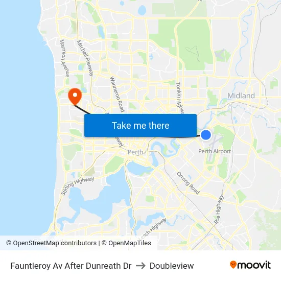 Fauntleroy Av After Dunreath Dr to Doubleview map