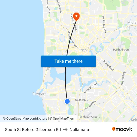South St Before Gilbertson Rd to Nollamara map