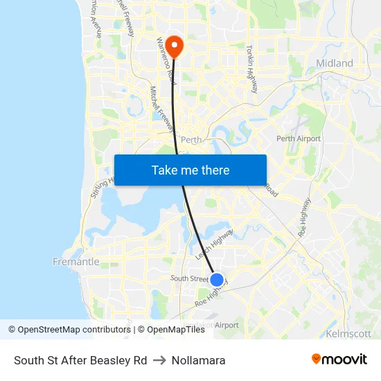 South St After Beasley Rd to Nollamara map