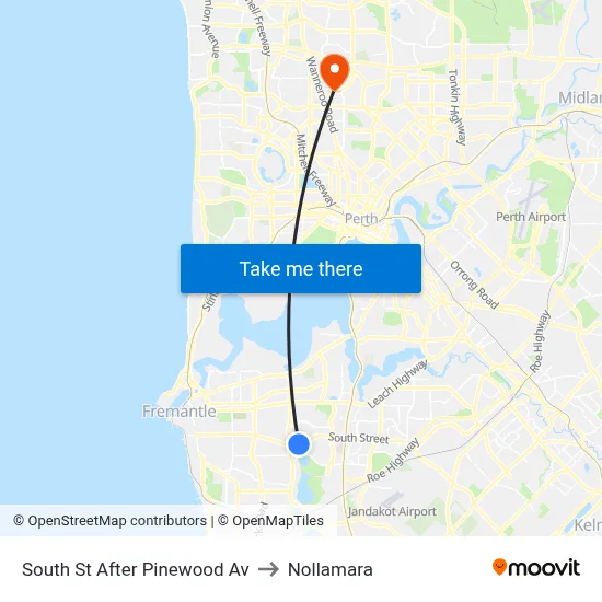 South St After Pinewood Av to Nollamara map