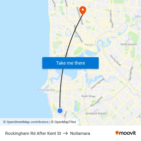 Rockingham Rd After Kent St to Nollamara map