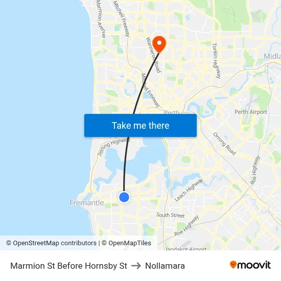 Marmion St Before Hornsby St to Nollamara map