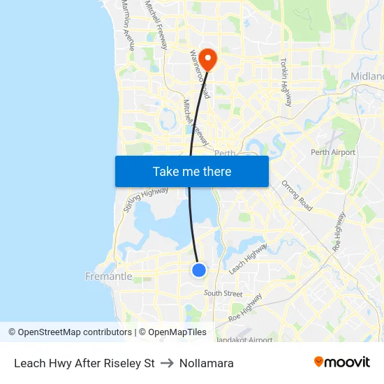 Leach Hwy After Riseley St to Nollamara map