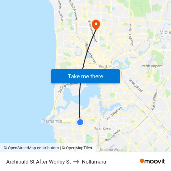 Archibald St After Worley St to Nollamara map