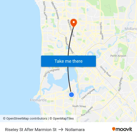 Riseley St After Marmion St to Nollamara map