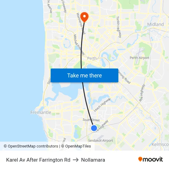 Karel Av After Farrington Rd to Nollamara map