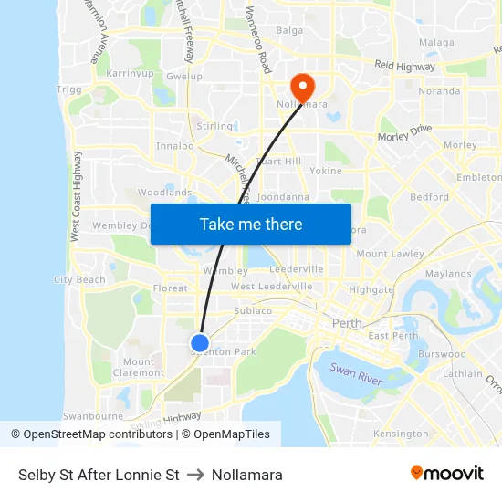 Selby St After Lonnie St to Nollamara map