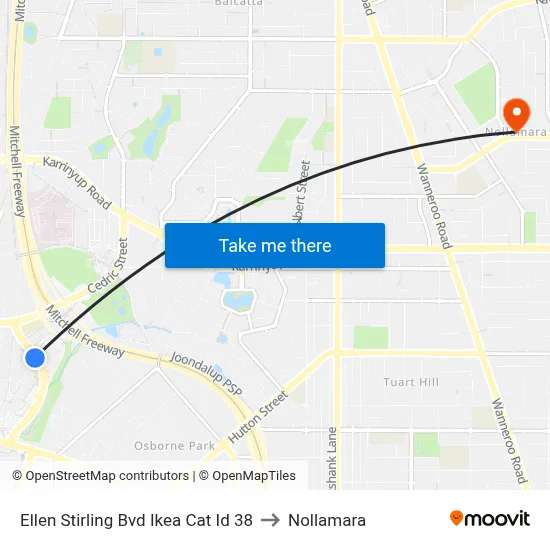 Ellen Stirling Bvd Ikea Cat Id 38 to Nollamara map