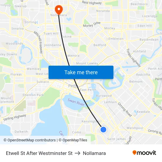 Etwell St After Westminster St to Nollamara map
