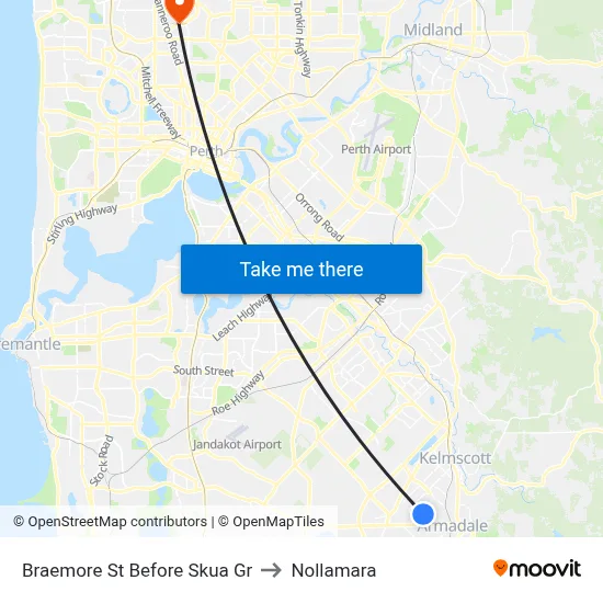Braemore St Before Skua Gr to Nollamara map