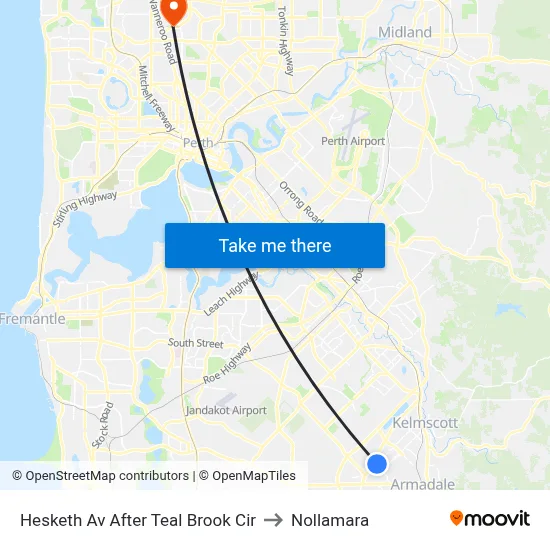 Hesketh Av After Teal Brook Cir to Nollamara map