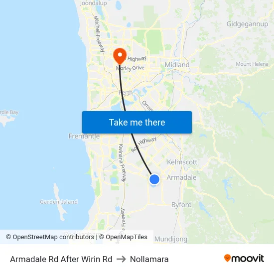 Armadale Rd After Wirin Rd to Nollamara map
