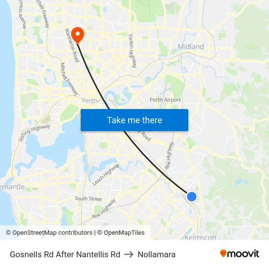 Gosnells Rd After Nantellis Rd to Nollamara map