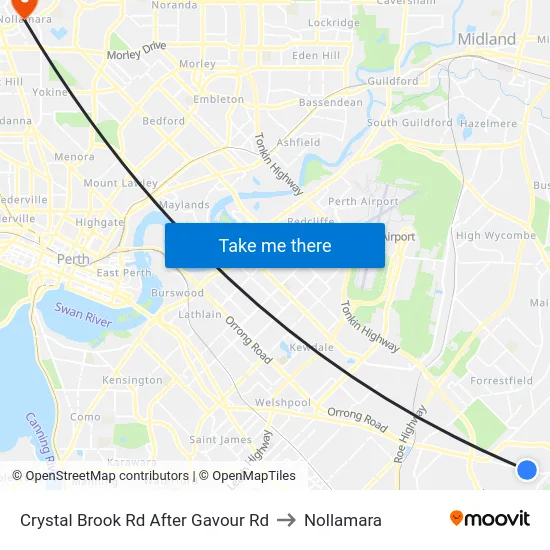 Crystal Brook Rd After Gavour Rd to Nollamara map