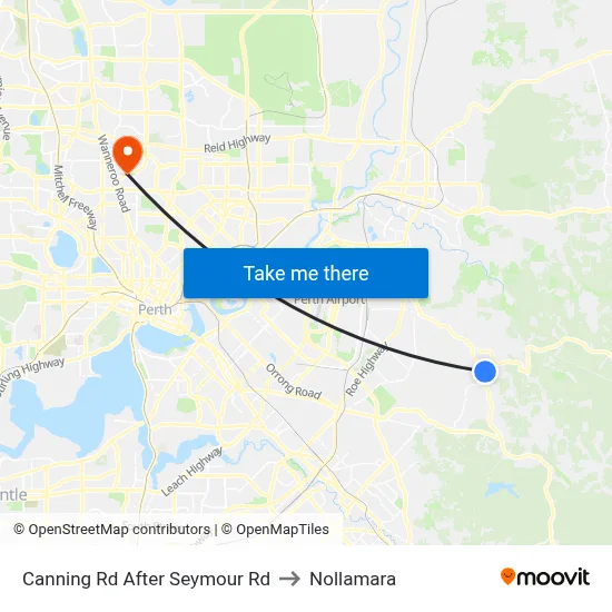 Canning Rd After Seymour Rd to Nollamara map